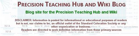 Precision Teaching Hub And Wiki Blog