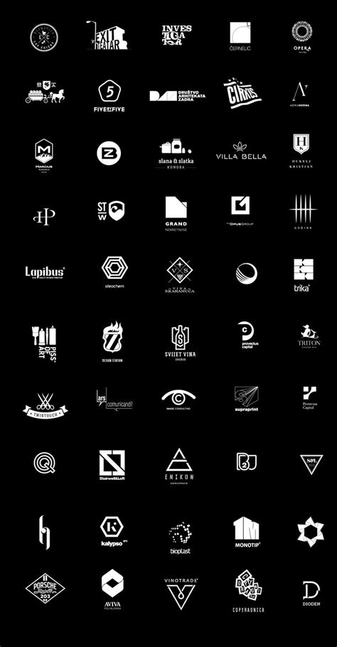 Various Blackandwhite Logos By Studio Sudar Text Logo Design Graphic