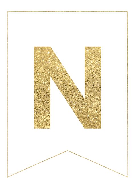 Gold Free Printable Banner Letters Paper Trail Design Party Banner