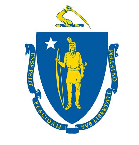 Massachusetts State Flag Redesign Canvas Broseph