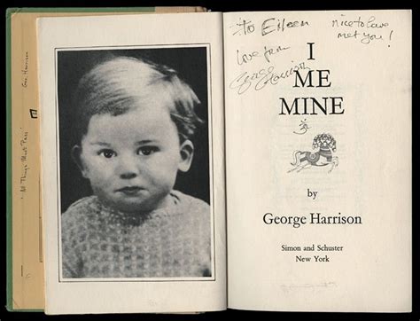 Lot Detail George Harrison Signed And Inscribed Limited Edition I Me