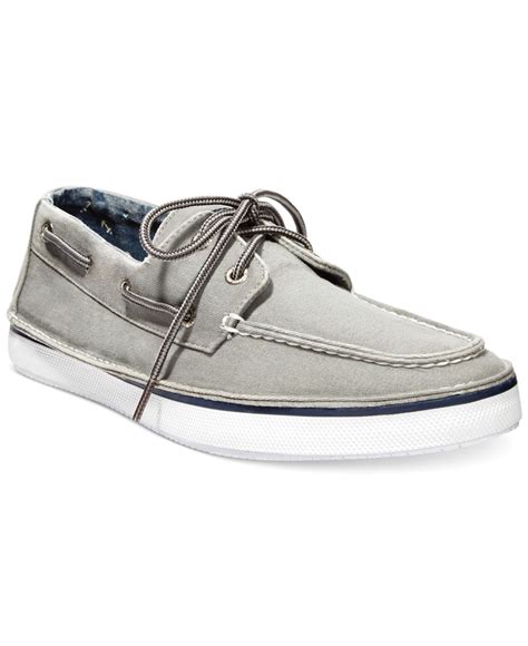 Lyst Sperry Top Sider Mens Cruz 2 Eye Boat Shoes In Gray For Men
