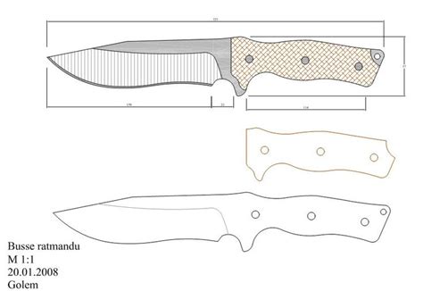 Free knife design template of japanese kitchen knives, western chef knives, and outdoor utility knives. Pin von Rafael auf Knife patterns | Messer schmieden ...