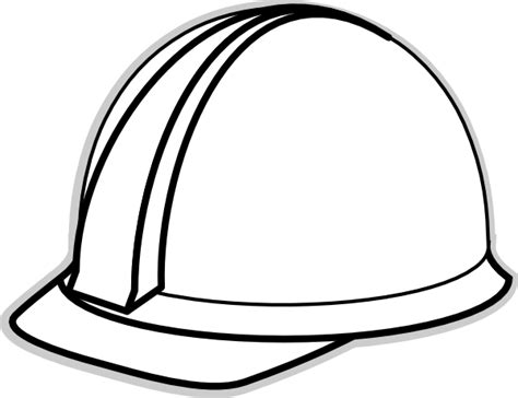 You can download or print coloring pages on. White Hard Hat 2 Clip Art at Clker.com - vector clip art ...