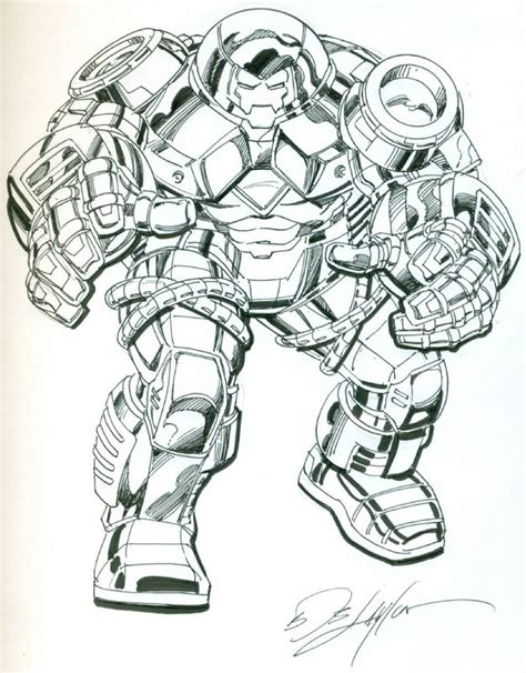 Supercoloring.com is a super fun for all ages: Hulk Buster Iron Man by Bob Layton Comic Art | Heroes ...
