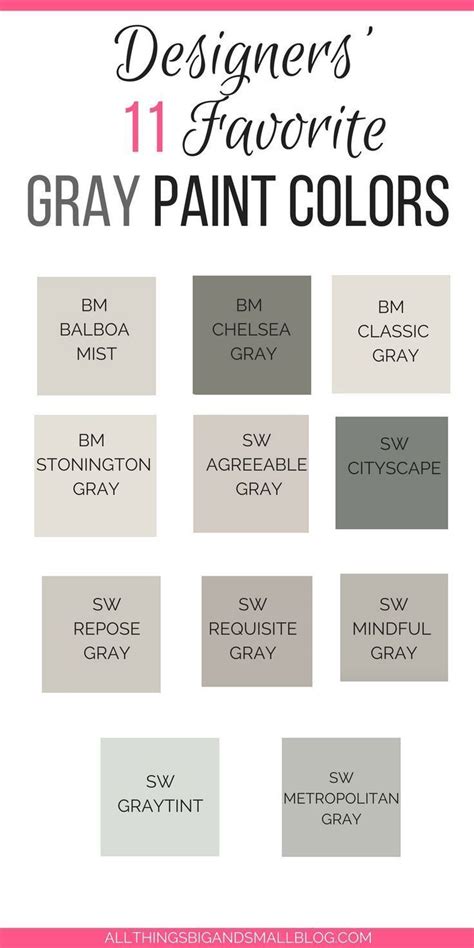Grey Paint Colors For Your Home The 11 Best Paint Colors That Will