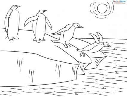 Emperor Penguin Coloring Page For Kids - Coloring Pages