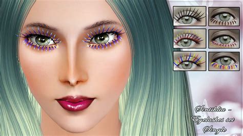 Big Set Of Eyelashes Few Collections For Sims 3 Sims 3 Makeup The