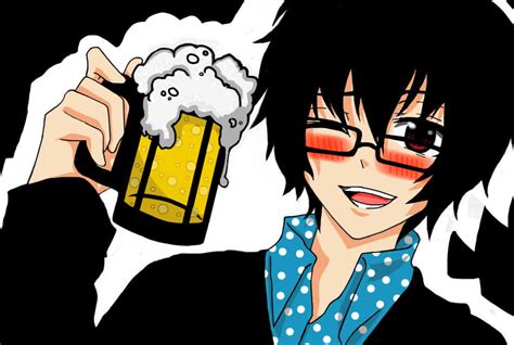 Anime Guy Drunk By Kurunomibreak On Deviantart