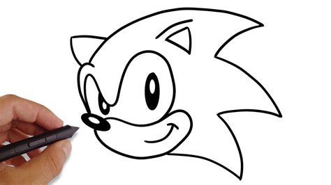 How To Draw Sonic Hedgehog Easy Art Draw Youtube