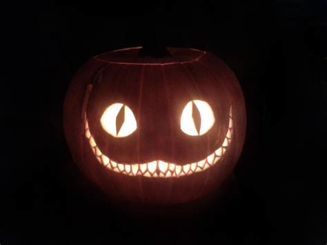 Halloween Pumpkin Carving Scarry Cheshire Cat Halloween Pumpkin