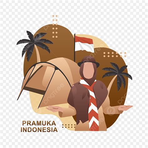 Pramuka Cartoon Png Transparent Pramuka Indonesian Cartoon Png Design