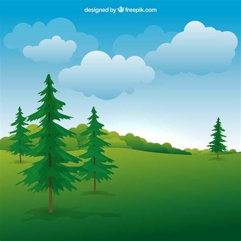 Free Vector | Nature landscape
