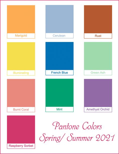 The Uplifting Pantone Color Trends For Springsummer 2021 Color