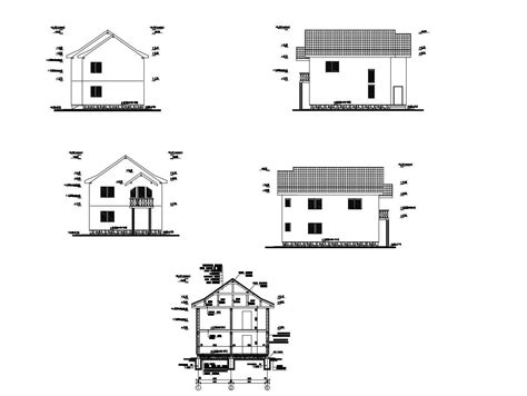 In this house plan, there are two twin houses are available. 2 storey residential house design with elevation and ...