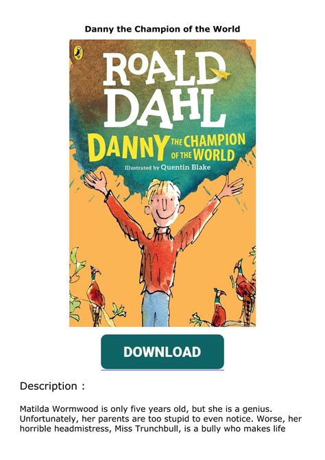 Ebook ️ Download ⚡️ Danny The Champion Of The World By Annettehatfield Issuu