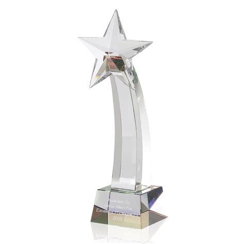 Superb Optical Crystal Star Award Trophy Star Awards