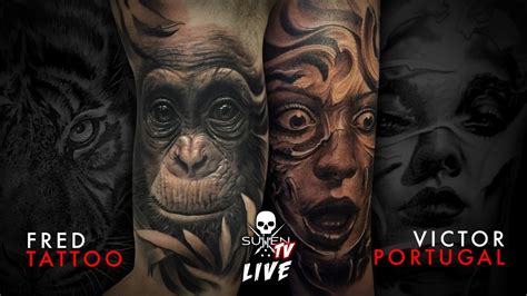 Live Tattoo Victor Portugal And Fred Tattoo Collab Youtube