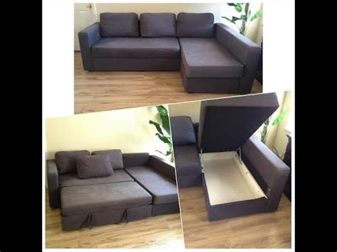 The sofa is in a storage unit in horsham, west sussex. IKEA FRIHETEN SOFA BED SECTIONAL WITH STORAGE - YouTube