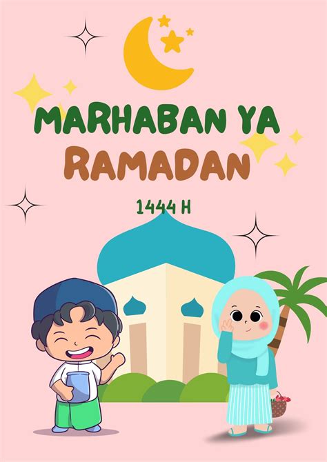 Contoh Poster Tema Ramadhan Anak Tk Dan Sd Buat Pawai Ramadhan 2023