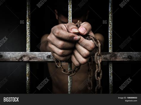 Prisoner Chain Holding Image Photo Free Trial Bigstock