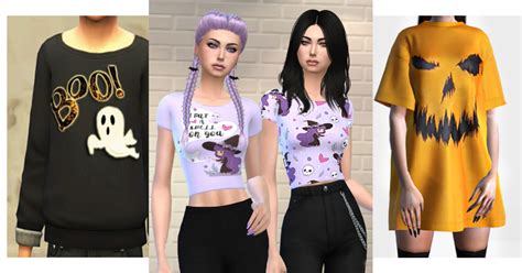 25 Sims 4 Cc Halloween Shirts To Get Into The Spooky Spirit
