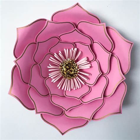 Pdf Paper Flowers Petal 3 Templates 3d And Diy Paper Flower For Wedding