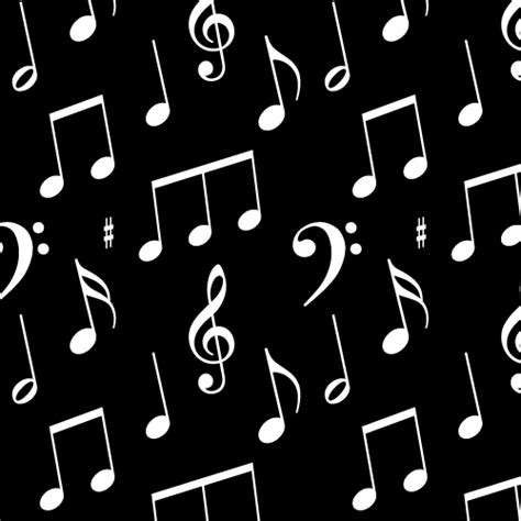 Musical Notes Seamless Pattern Background Labs
