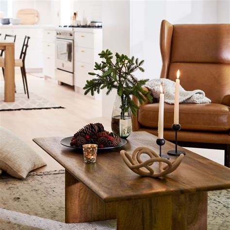 Modern coffee tables for every space: Anton Solid Wood Coffee Table - Rectangle | west elm Australia