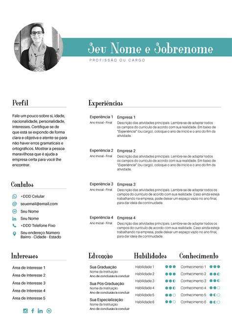 Documento elaborado para apresentação pessoal, de forma sintética e ordenada, utilizado nas mais variadas situações: Templates para Currículo CV on Behance