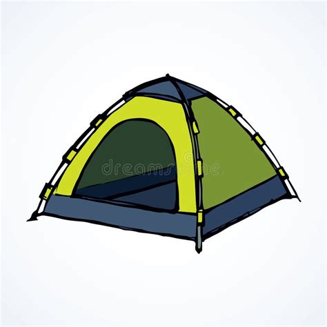 Tent Vector Drawing Stock Vector Illustration Of Hike 98391212