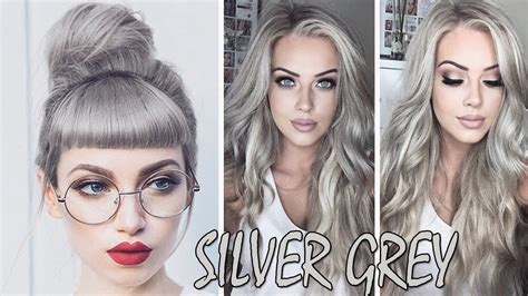 Silver Hair Color Ideas 2018 💙 Silver Grey Hair Grey