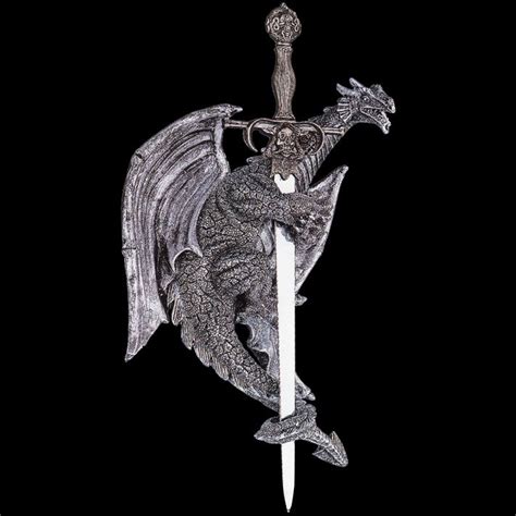You know those plaques on the wall in skull cave? Dragon With Sword Wall Plaque | Fantasy armor, Medieval ...