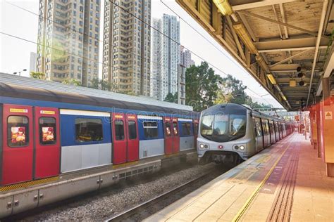 The Mass Transit Railway System In Hong Kong Editorial Stock Photo