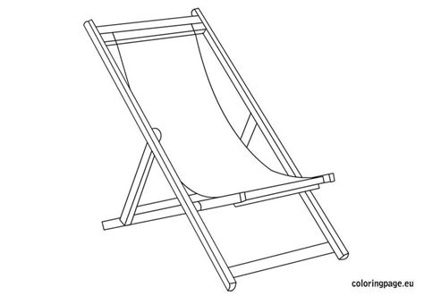 Deckchair coloring page | Deck chairs, Coloring pages, Color