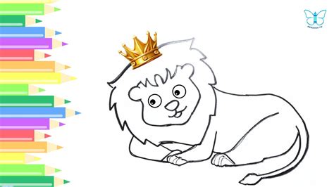 Menggambar Dan Mewarnai Singa Raja Hutan Youtube