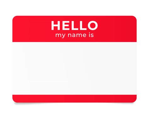 Hello My Name Is Illustrations Royalty Free Vector Graphics And Clip Art