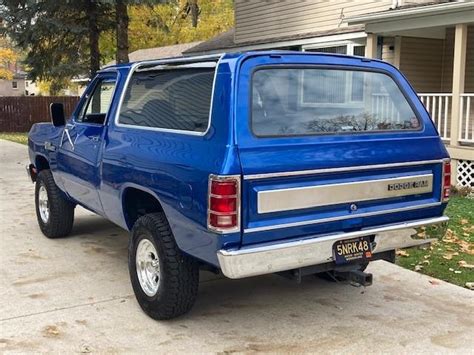 1985 Dodge Ramcharger For Sale Cc 1654825