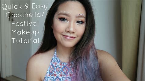 Quick And Easy Coachellafestival Makeup Tutorial Kahaiseow Youtube