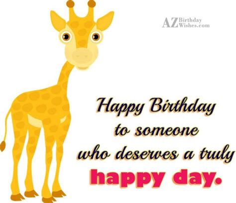Birthday Wishes With Giraffe Birthday Images Pictures