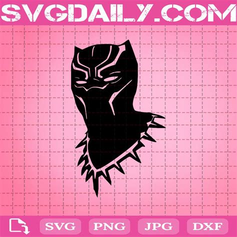 Premium Svg Black Panther Filing Dxf Cricut Clip Art Digital