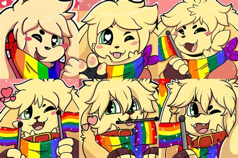 「pride Month Icons From 2018 2023 All」tommo The Cabbitのイラスト