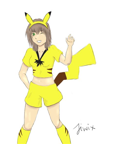 Female Pikachu By Jiwix On Deviantart