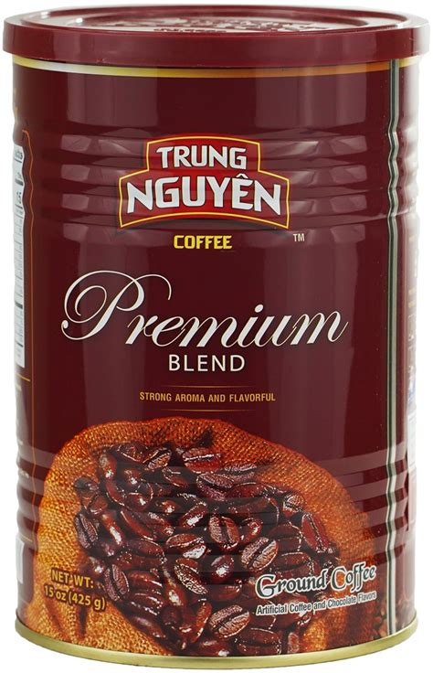 Trung Nguyen Premium Blend Ground Vietnamese Coffee 425 G Can Crema