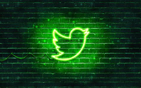 2024 Twitter Green Logo Green Brickwall Twitter Logo Brands Twitter