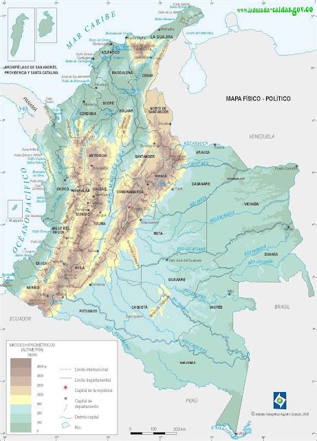 Tareas Del 503 Mapa Fisico De Colombia Relieve