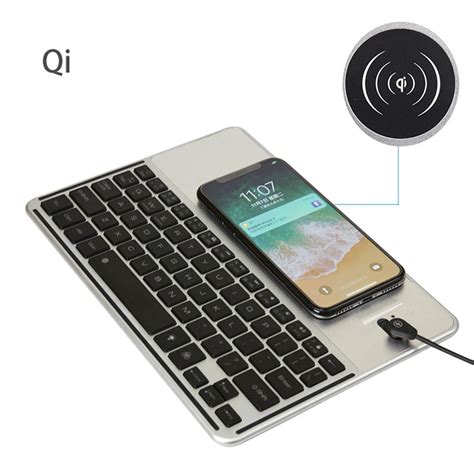 Bluetooth 30 Keyboard With Qi Wireless Charging Function 7 Color