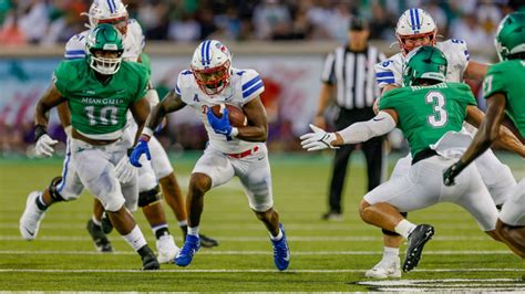 mordecai throws 4 td passes smu routs north texas 48 10