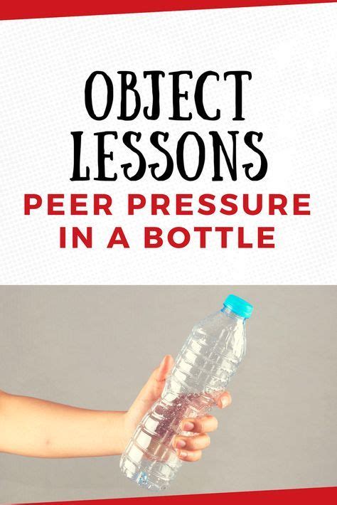 They want to be liked and they worry that they may be left out or made fun of if they don't go. Peer Pressure Object Lesson for Sunday School: Peer ...