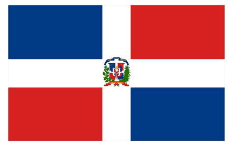 The official name of dominican republic (dom) is dominican republic and consists of blue, white and red flag colors. World Flags: January 2012